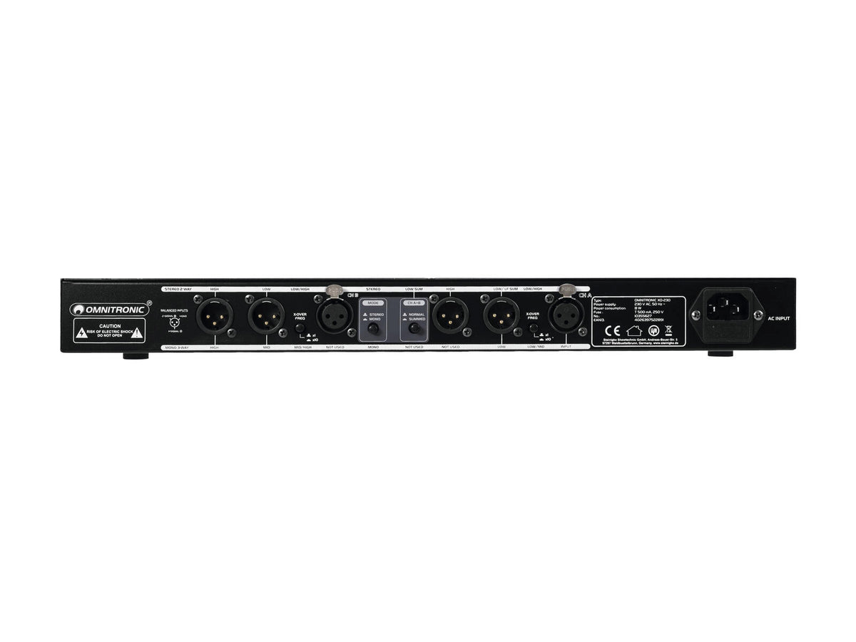 Omnitronic XO-230 Aktive Frequenzweiche – Ansicht 3
