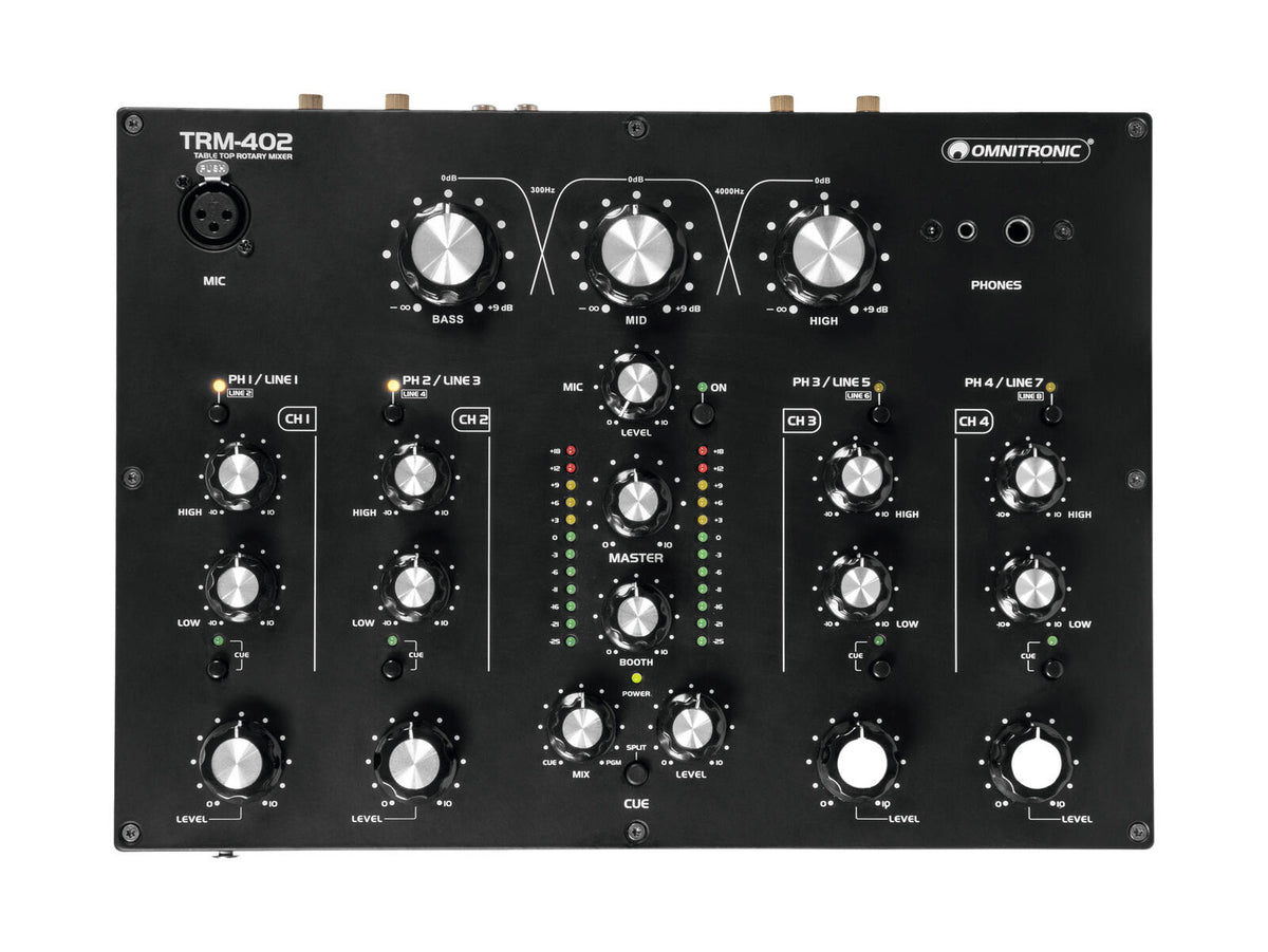 Omnitronic TRM-402 4-Kanal Rotary-Mixer – Ansicht 3