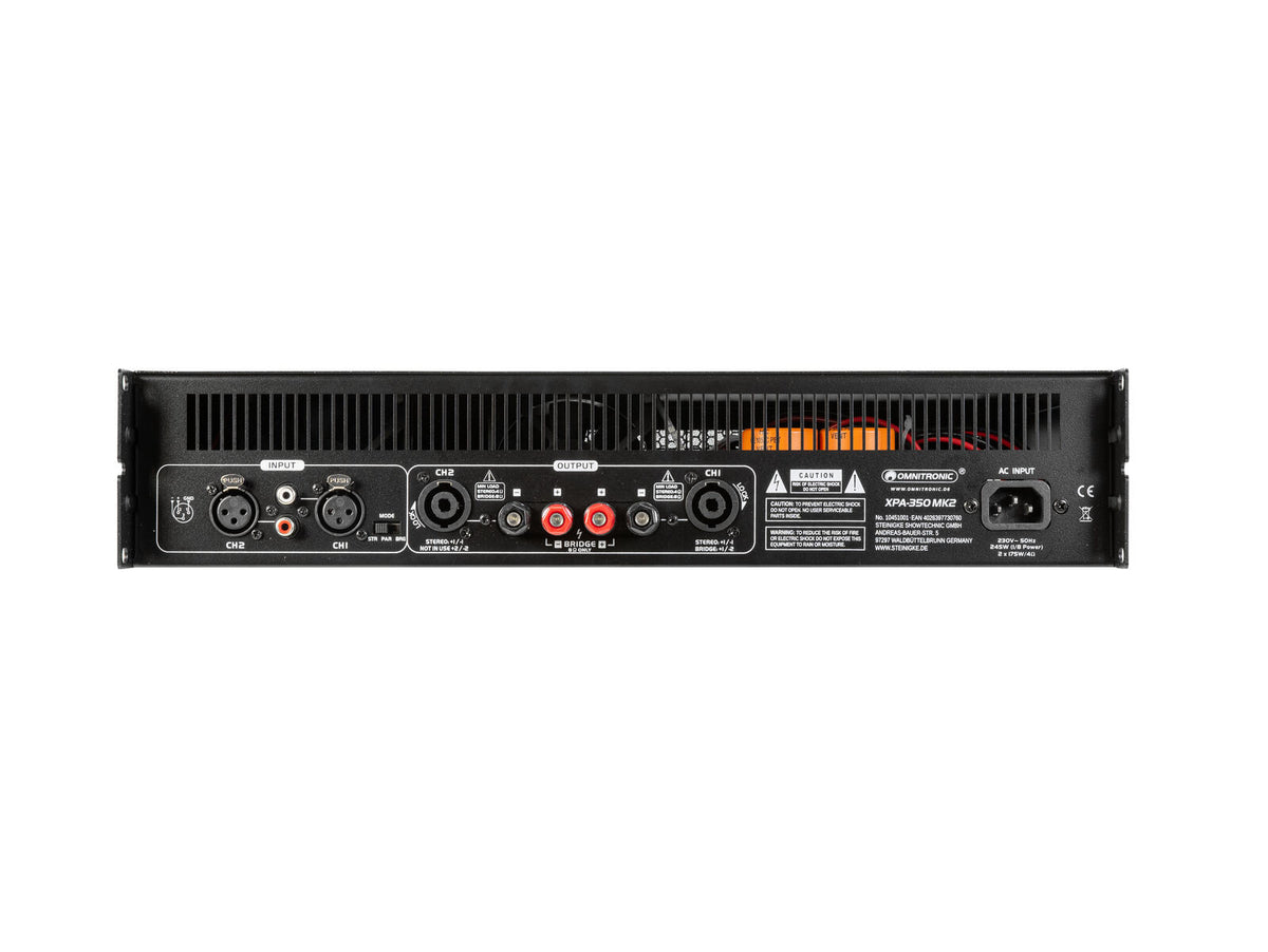 Omnitronic XPA-350 MK2 Endstufe – Ansicht 3
