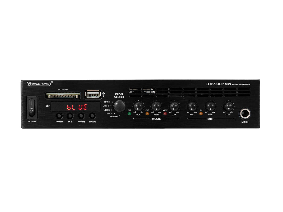 Omnitronic DJP-900P MK3 Class-D Verstärker – Ansicht 2