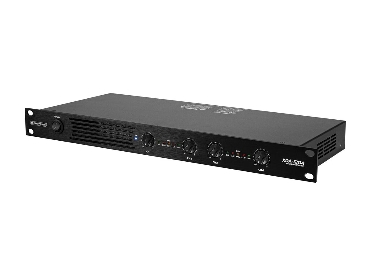 Omnitronic XDA-1204 4-Kanal Class-D-Verstärker – Ansicht 2