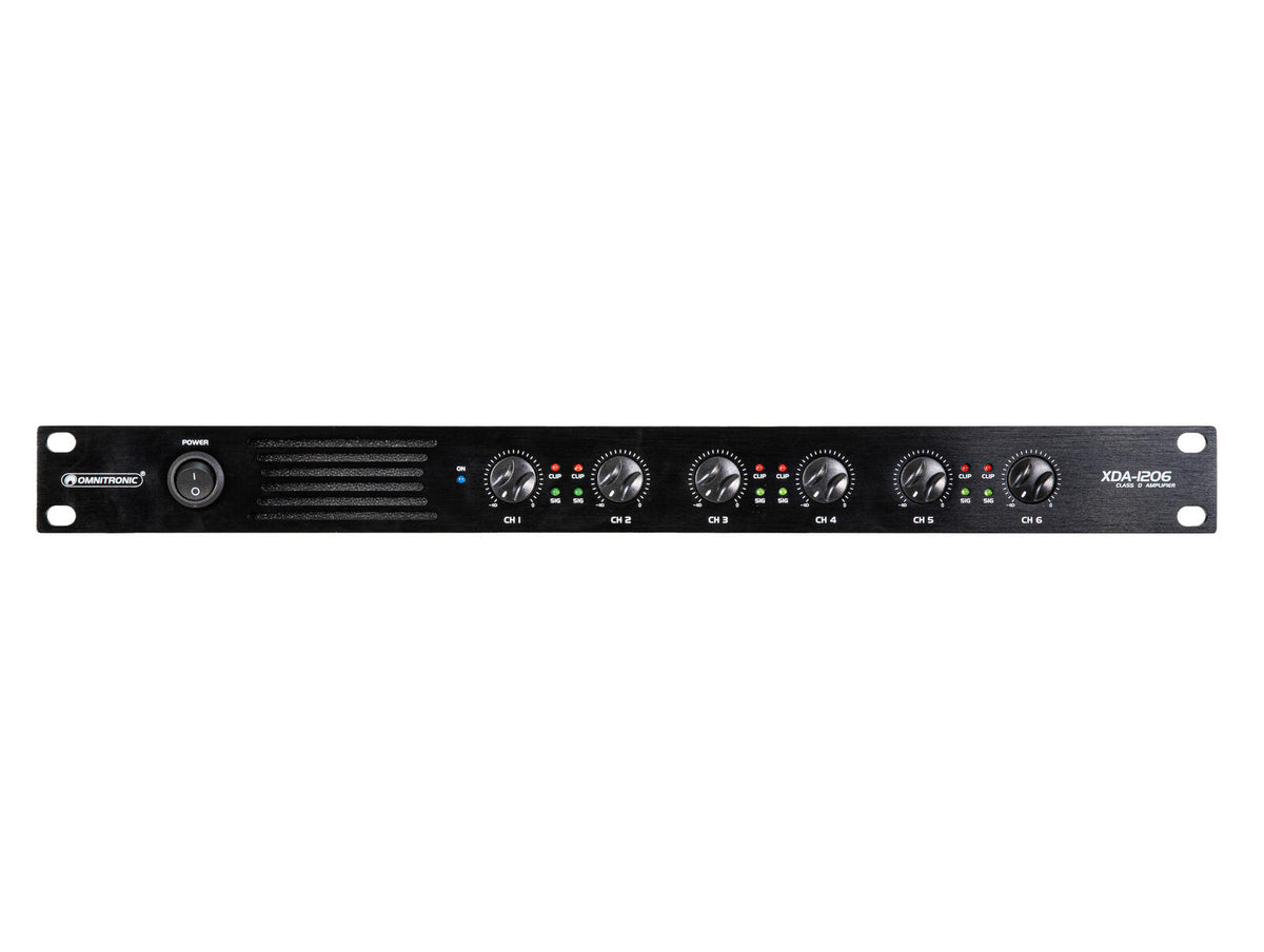 Omnitronic XDA-1206 6-Kanal Class-D-Verstärker – Ansicht 5