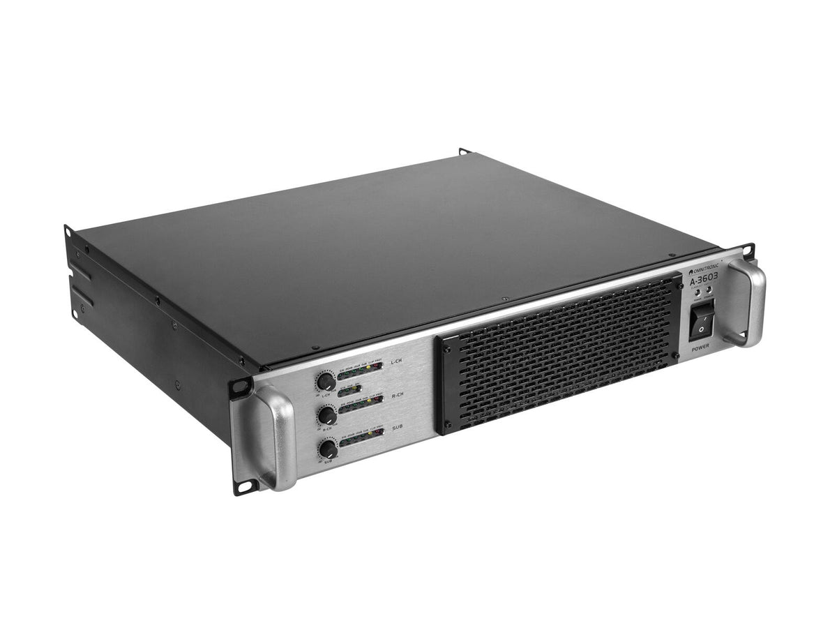 Omnitronic A-3603 Class-D 2.1 Endstufe – Ansicht 2