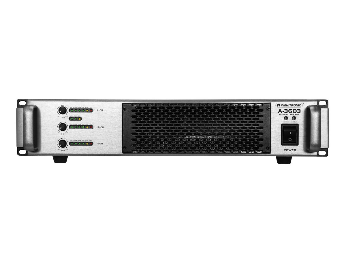 Omnitronic A-3603 Class-D 2.1 Endstufe – Ansicht 4