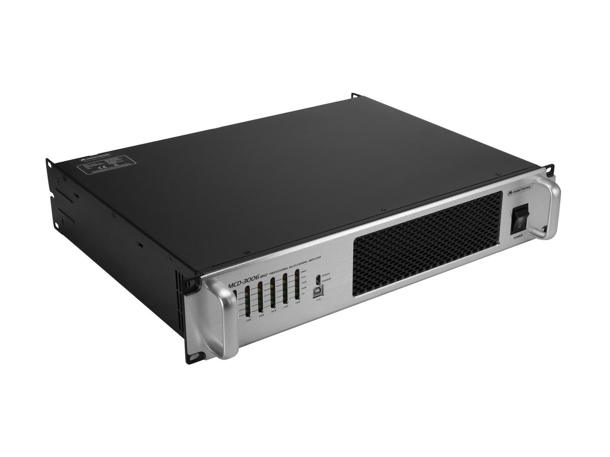 Omnitronic MCD-3006 MK2 6-Kanal-Installationsendstufe – Ansicht 2