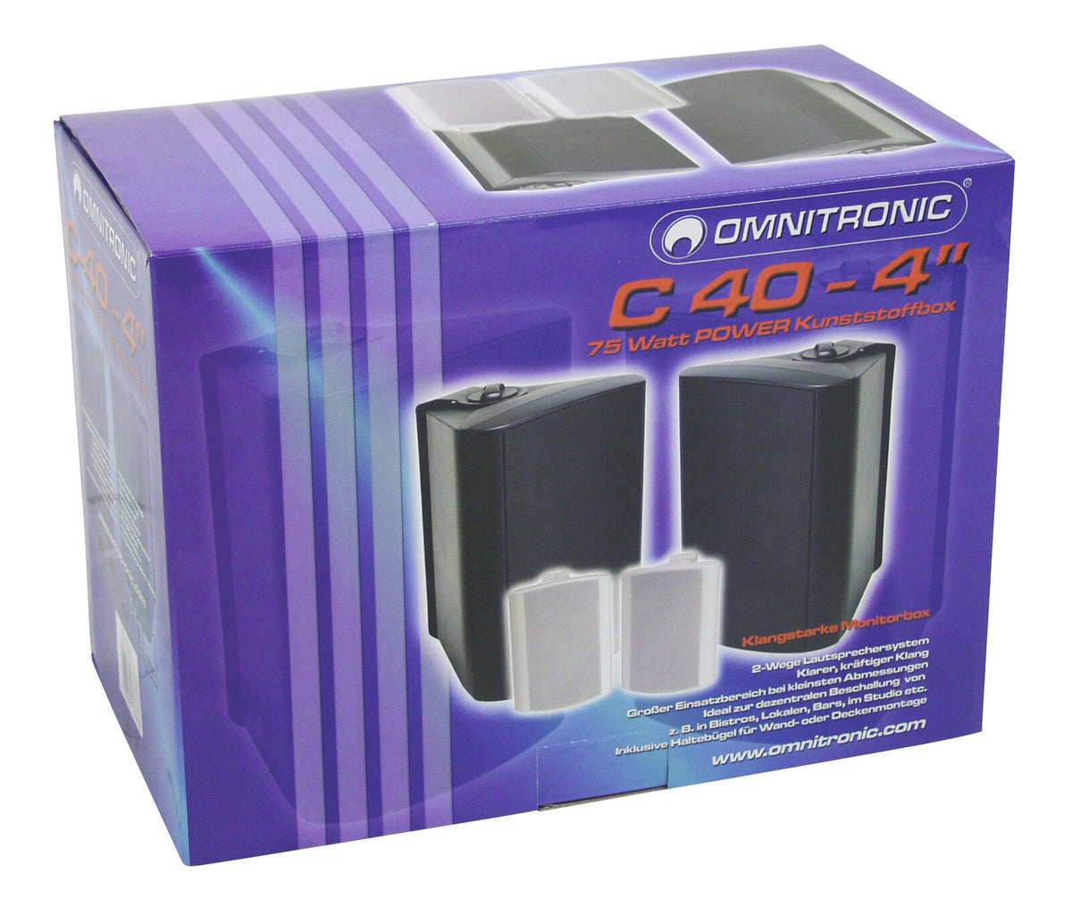 Omnitronic C-40 schwarz 2x – Ansicht 5