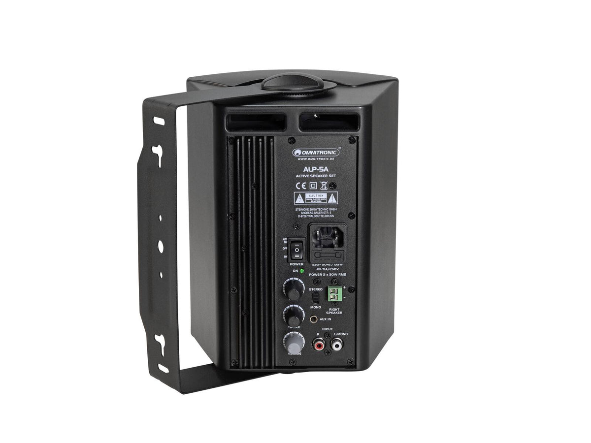 Omnitronic ALP-5A Aktives Lautsprecherset schwarz – Ansicht 5