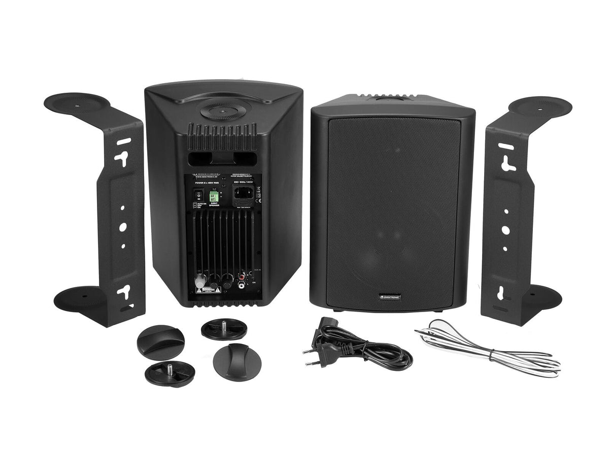 Omnitronic ALP-6A Aktives Lautsprecherset schwarz – Ansicht 2