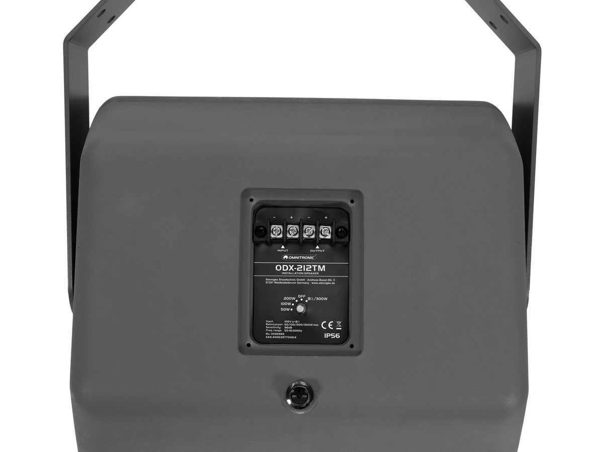 Omnitronic ODX-212TM Installationslautsprecher 100V dunkelgrau – Ansicht 3