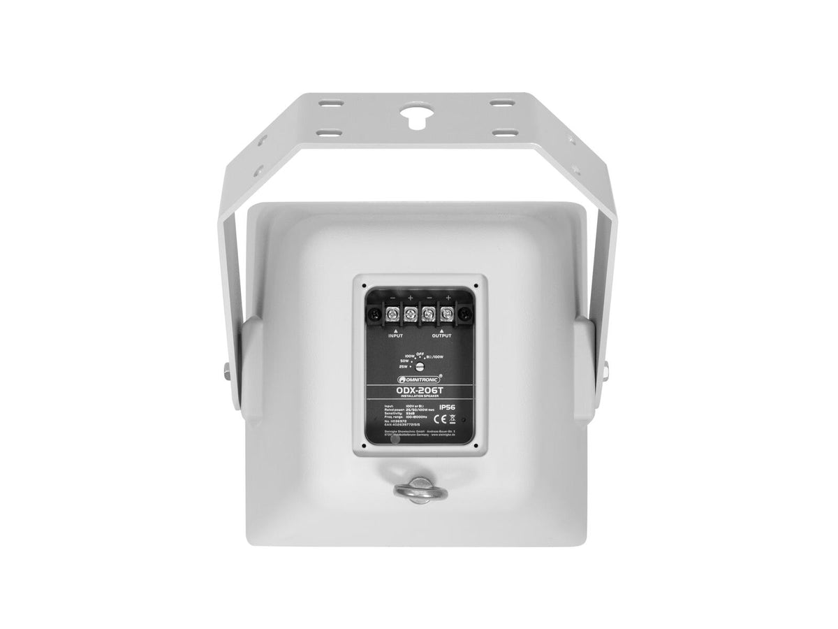Omnitronic ODX-206T Installationslautsprecher 100V hellgrau – Ansicht 3