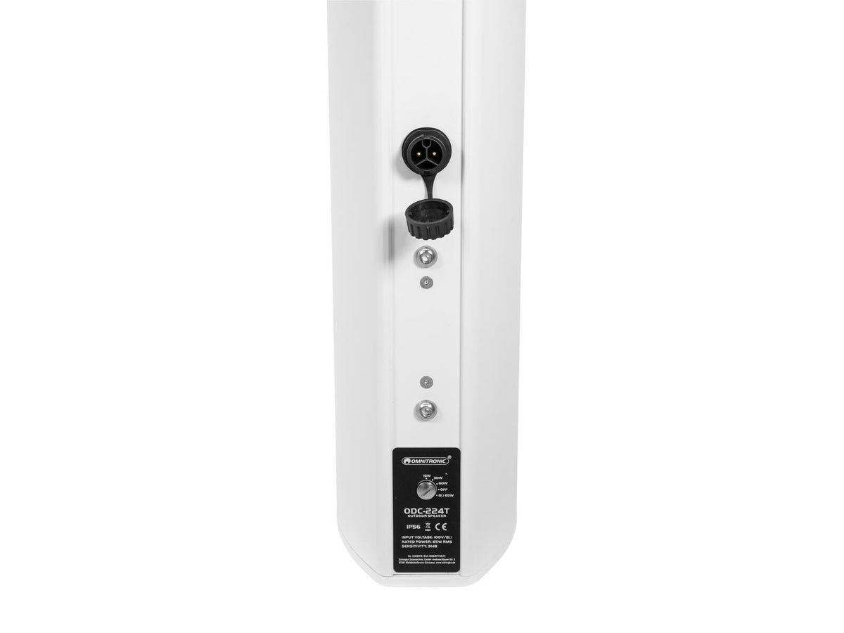 Omnitronic ODC-224T Outdoor-Säulenlautsprecher weiß – Ansicht 3