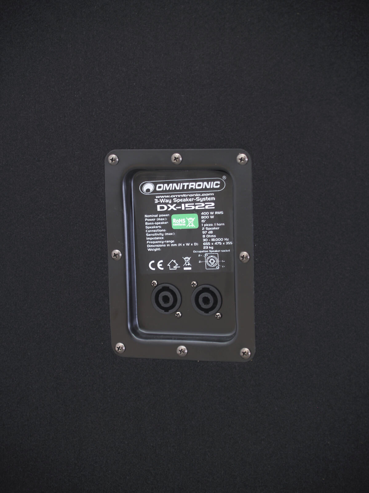 Omnitronic DX-1522 3-Wege Box 800 W – Ansicht 3