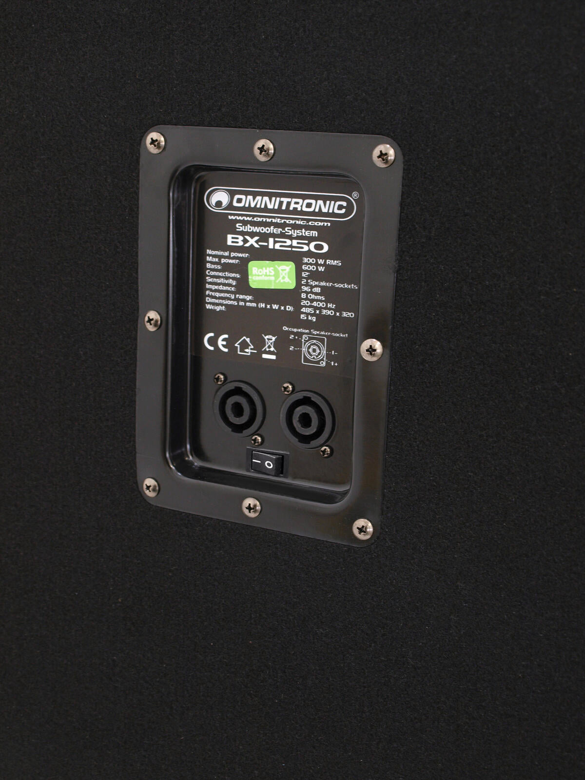 Omnitronic BX-1250 Subwoofer 600W – Ansicht 4