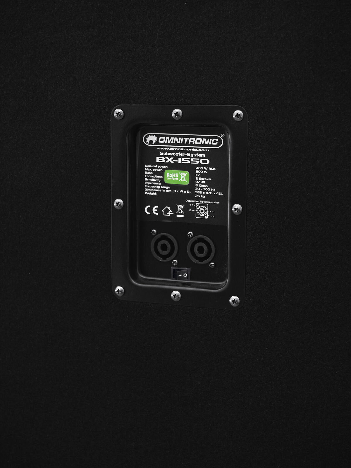 Omnitronic BX-1550 Subwoofer 800W – Ansicht 3