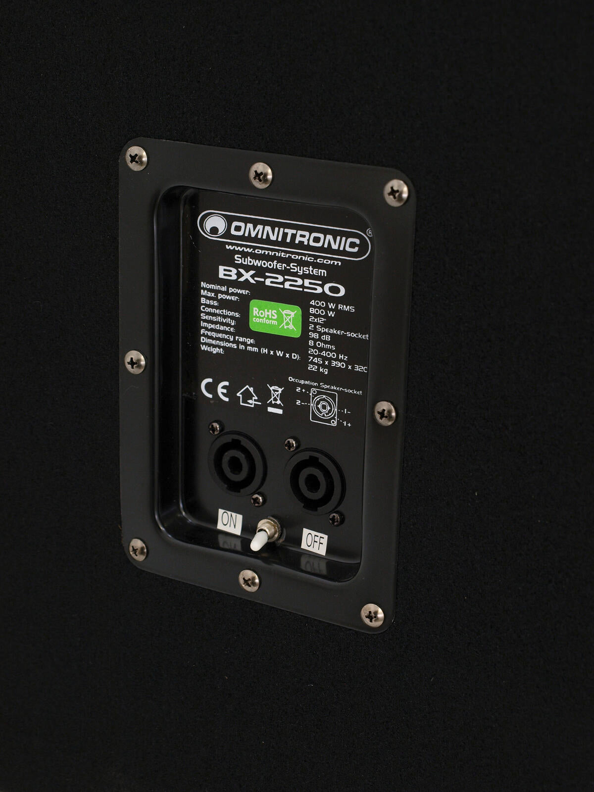 Omnitronic BX-2250 Subwoofer 800W – Ansicht 4