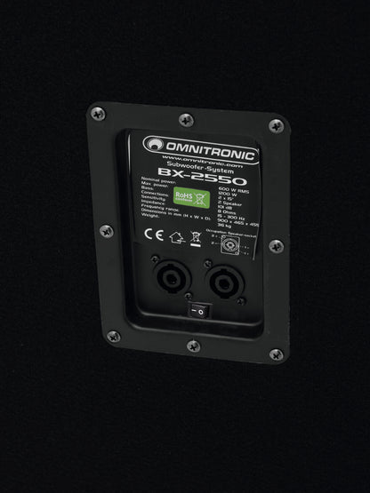 Omnitronic BX-2550 Subwoofer 1200W – Ansicht 4