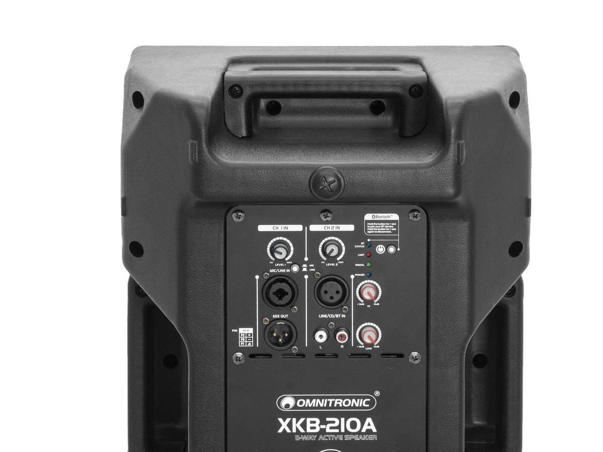 Omnitronic XKB-210A 2-Wege Lautsprecher, aktiv, Bluetooth – Ansicht 3
