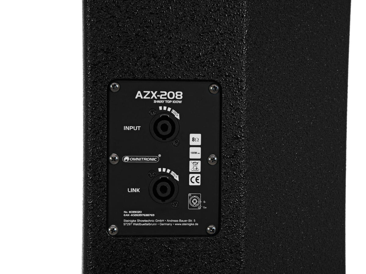 Omnitronic AZX-208 2-Wege Top 100W – Ansicht 5