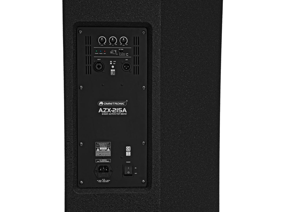 Omnitronic AZX-215A 2-Wege Top aktiv 350W – Ansicht 5