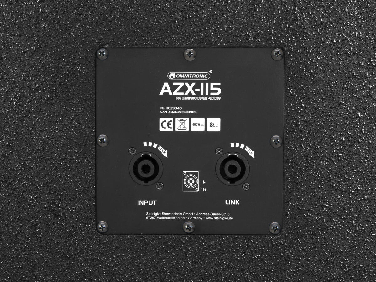 Omnitronic AZX-115 PA-Subwoofer 400W – Ansicht 4