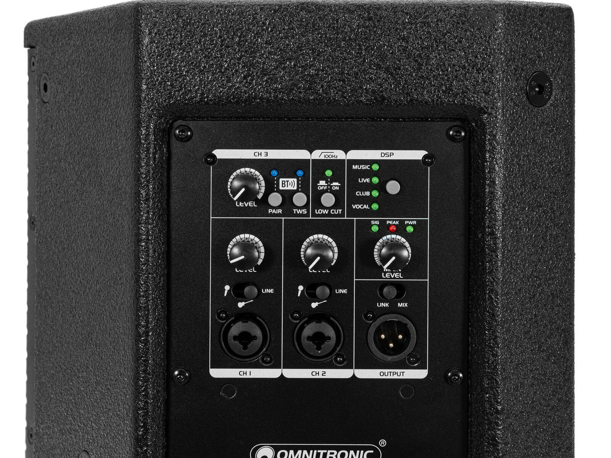 Omnitronic PAS-215A MK4 2-Wege-Top, aktiv, DSP, BT – Ansicht 8