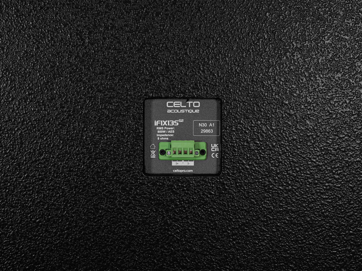 Celto iFIX13S G2 Bassreflex Subwoofer schwarz – Ansicht 2