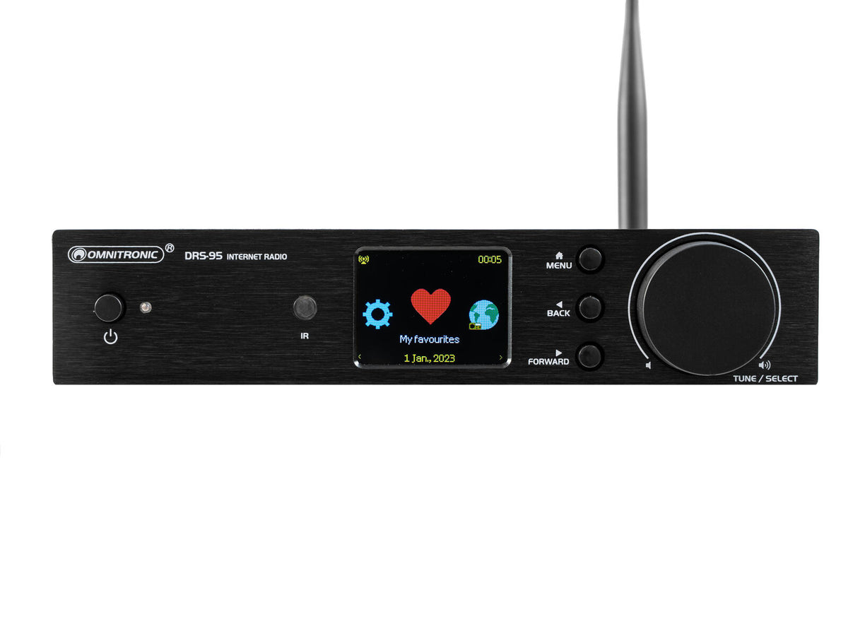 Omnitronic DRS-95 Internetradio mit DAB+ und Bluetooth – Ansicht 4
