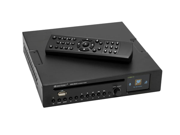 Omnitronic DRS-95CD Internetradio mit DAB+, Bluetooth und CD-Player