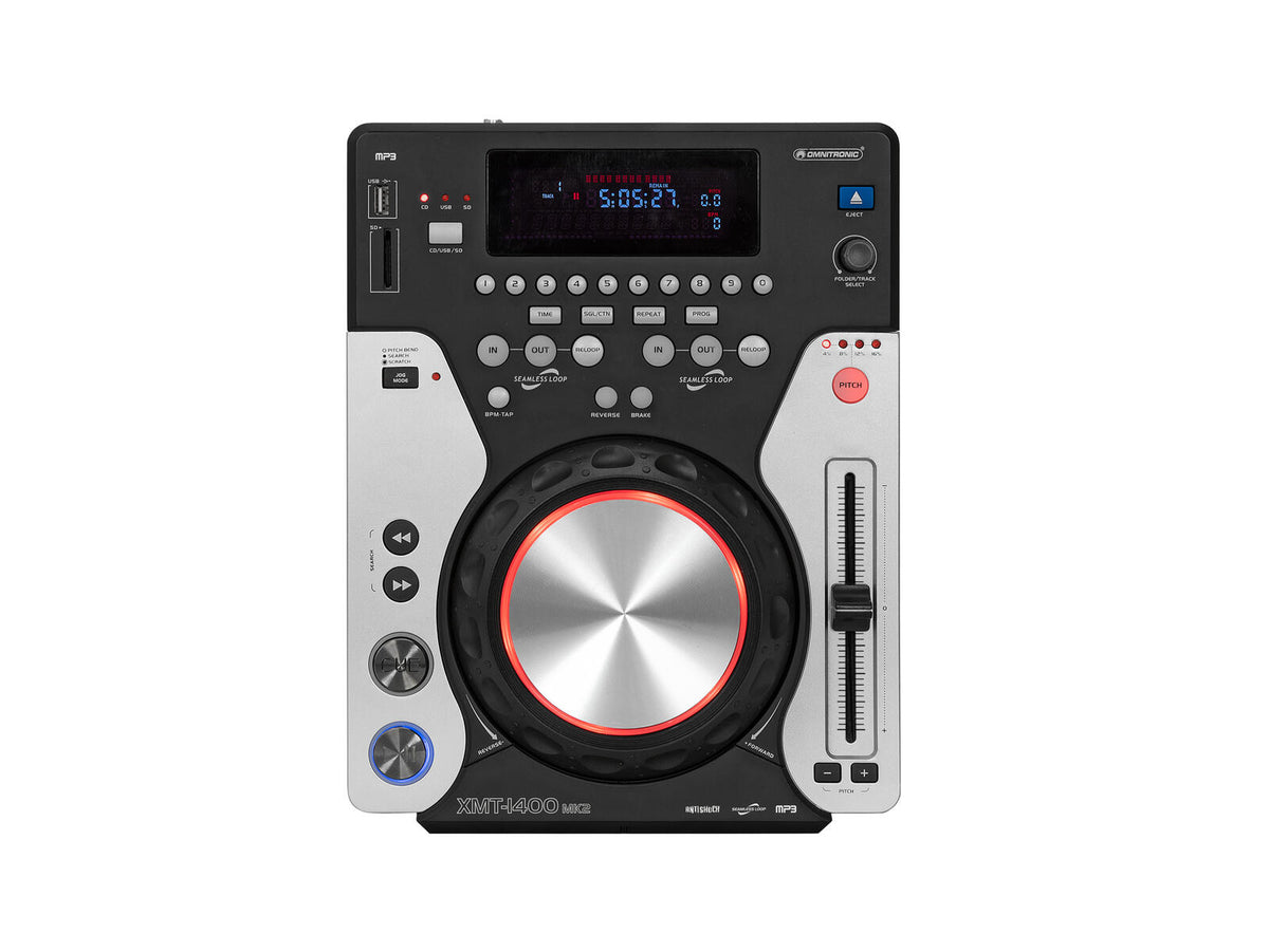 Omnitronic XMT-1400 MK2 Tabletop-CD-Player – Ansicht 3