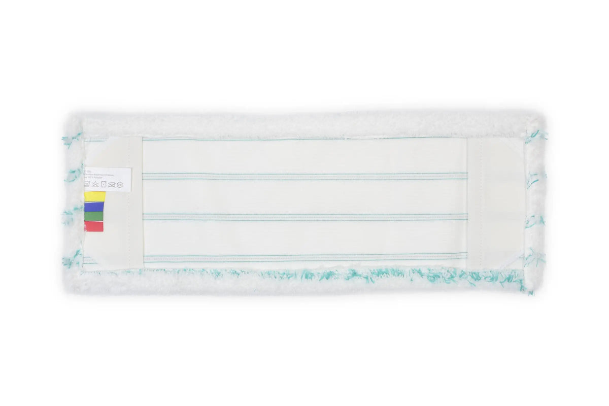 SemyTop Mikrofaser Wischmopp mit Borsten, 40 cm, weiß, 50 Stück