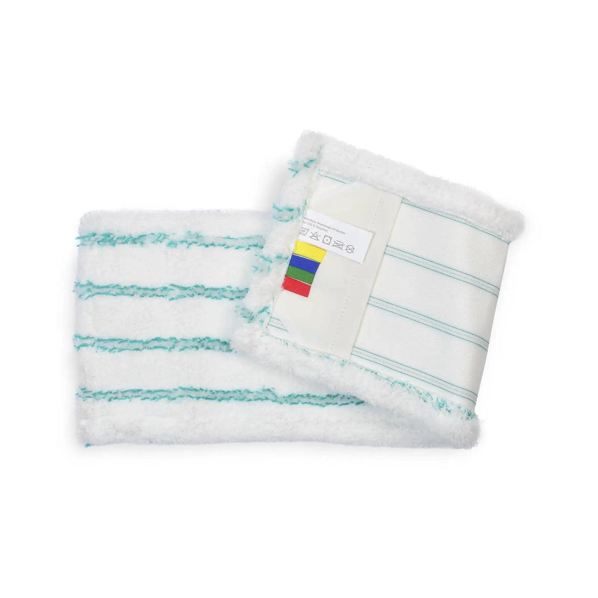SemyTop Mikrofaser Wischmopp mit Borsten, 40 cm, weiß, 50 Stück