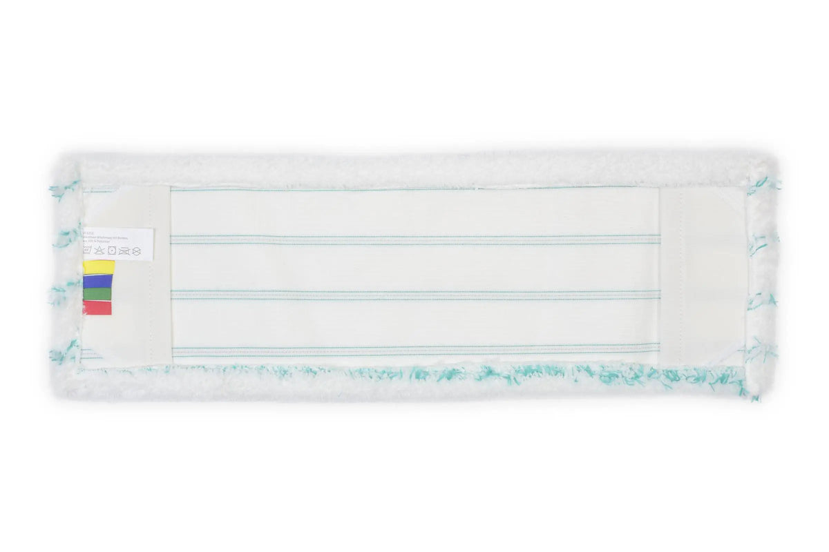 SemyTop Mikrofaser Wischmopp mit Borsten, 50 cm, weiß, 50 Stück