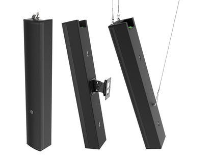 Intusonic 4VM100T 2-Wege Fullrange Tonsäule schwarz – Ansicht 8