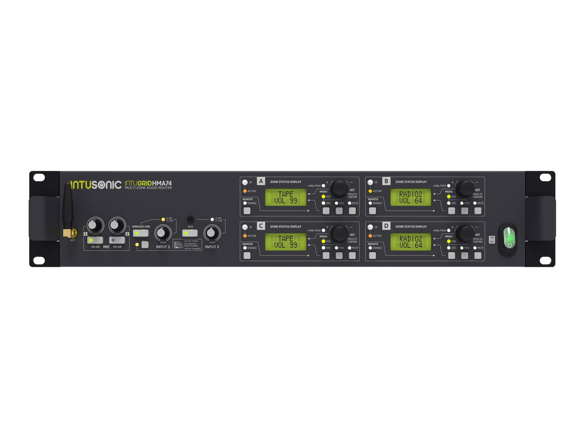 Intusonic HMA74 4-Zonen Audio Router