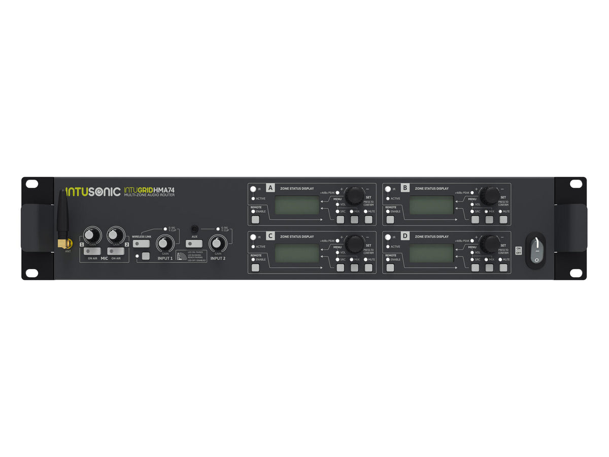 Intusonic HMA74 4-Zonen Audio Router – Ansicht 8