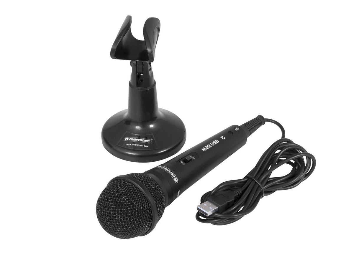 Omnitronic M-22 USB Dynamisches Mikrofon – Ansicht 2