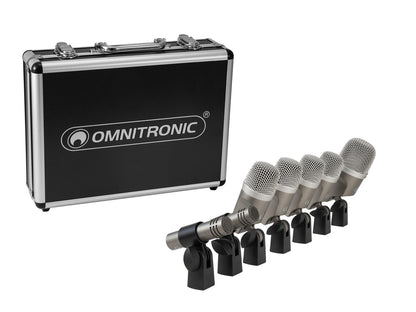 Omnitronic MIC 77-7LMH MK2 Schlagzeug-Mikrofonset