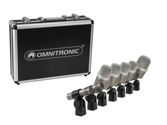 Omnitronic MIC 77-7LMH MK2 Schlagzeug-Mikrofonset