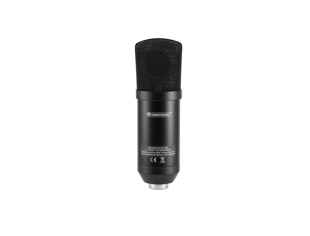 Omnitronic MIC CM-78MK2 Großmembran-Kondensatormikrofon – Ansicht 5