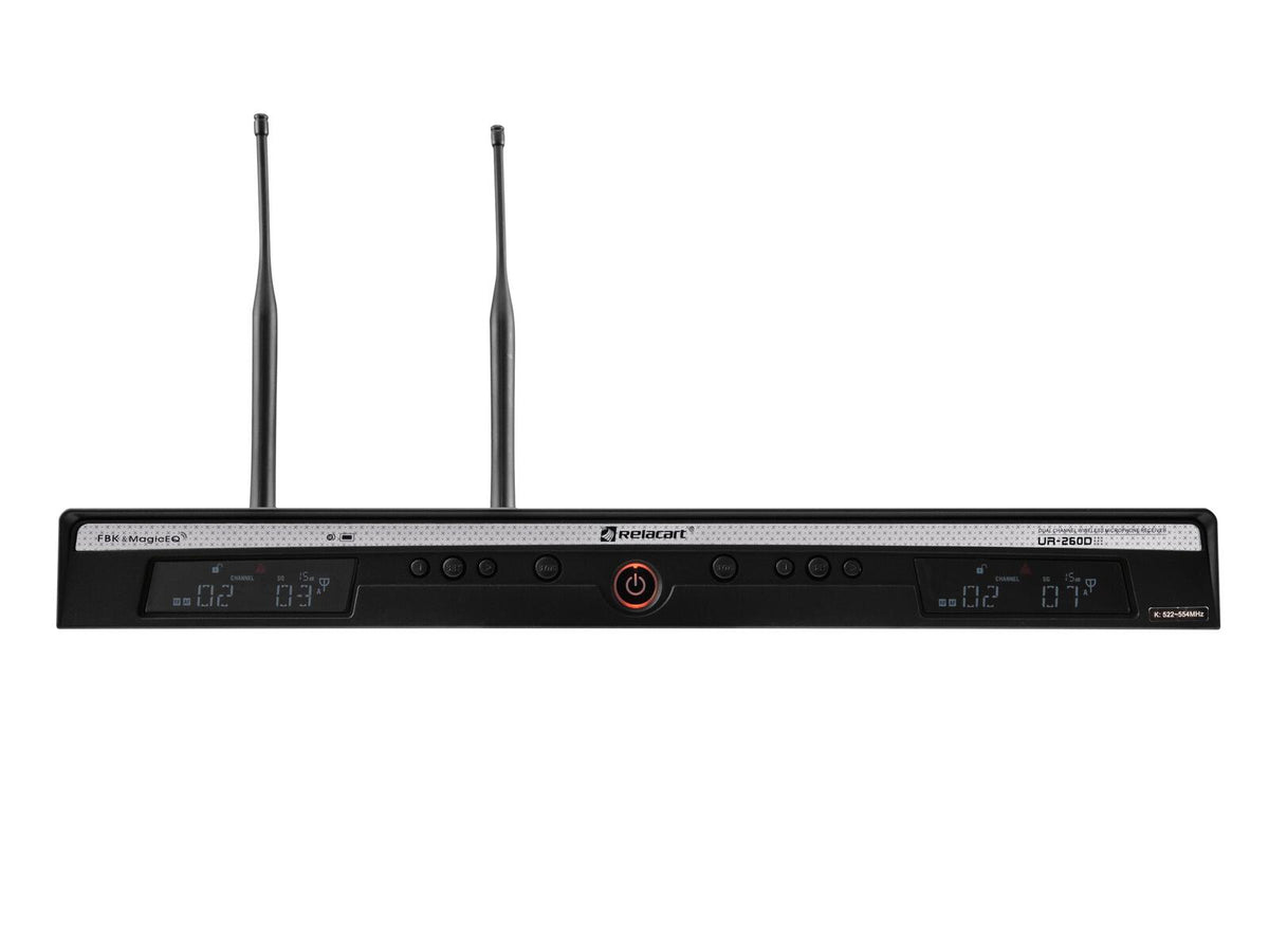 Relacart UR-260D 2-Kanal-UHF-Empfänger 522-554 MHz – Ansicht 5