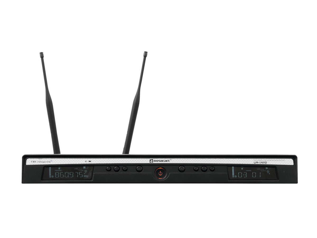 Relacart UR-260D 2-Kanal-UHF-Empfänger 823-832 + 863-865 MHz