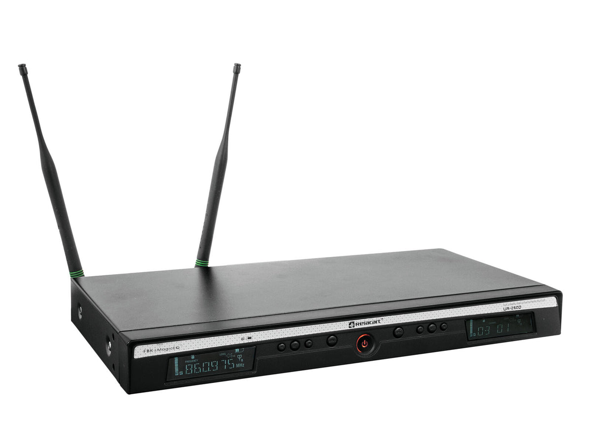 Relacart UR-260D 2-Kanal-UHF-Empfänger 823-832 + 863-865 MHz – Ansicht 4