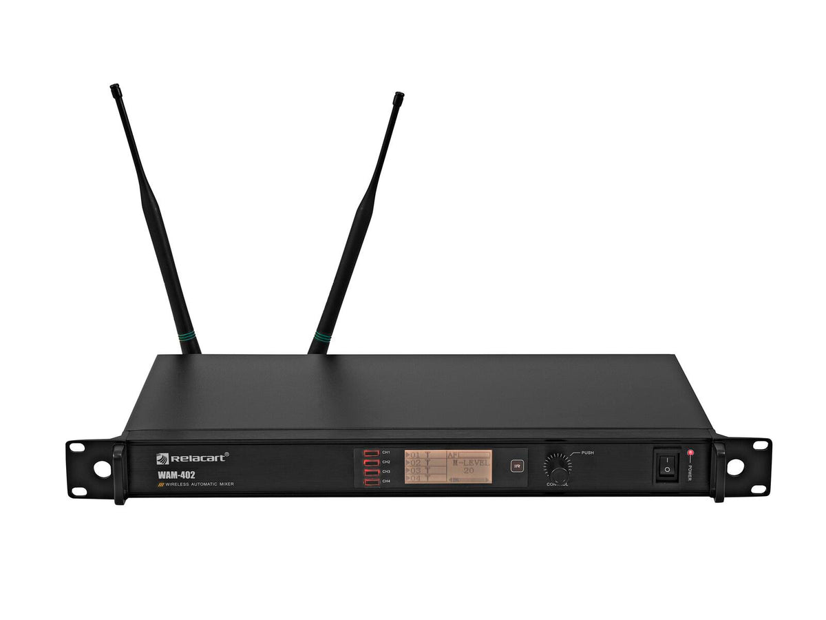 Relacart WAM-402 4CH Digital UHF Automatic Mixer – Ansicht 4