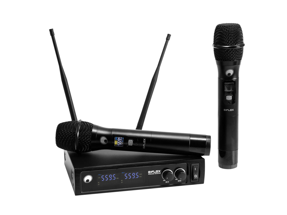 Omnitronic UHF E-FLEX 2, Funkmikrofon-System 559-575 MHz