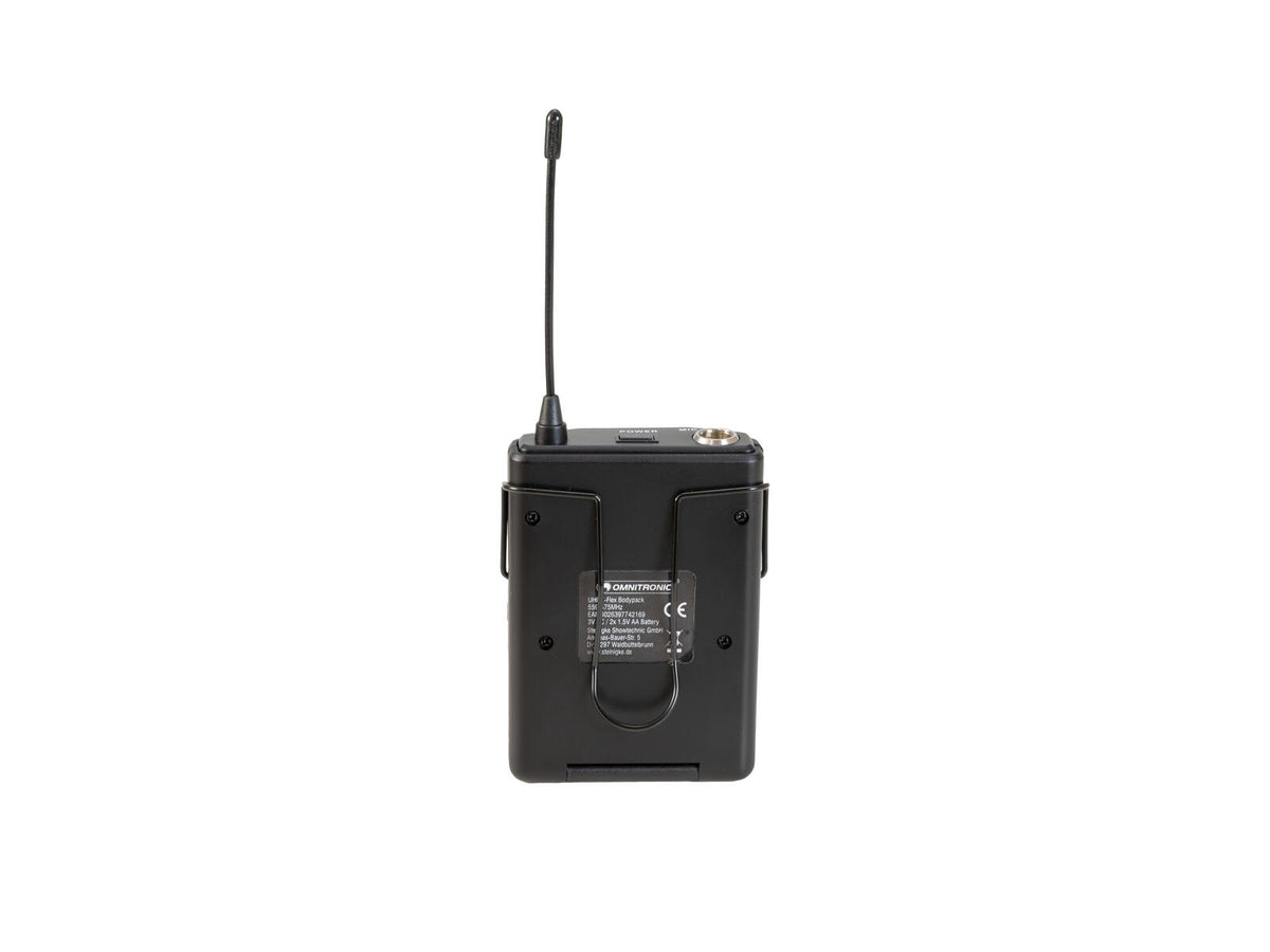 Omnitronic UHF E-FLEX Taschensender 559-575 MHz – Ansicht 4
