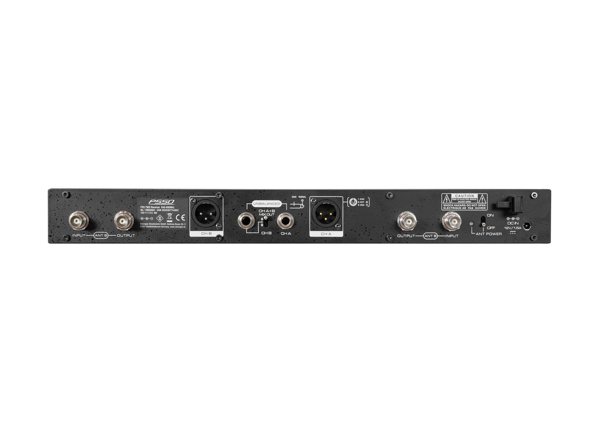 PSSO PXS TWO 2-Kanal True Diversity Empfänger 640-690 MHz – Ansicht 3