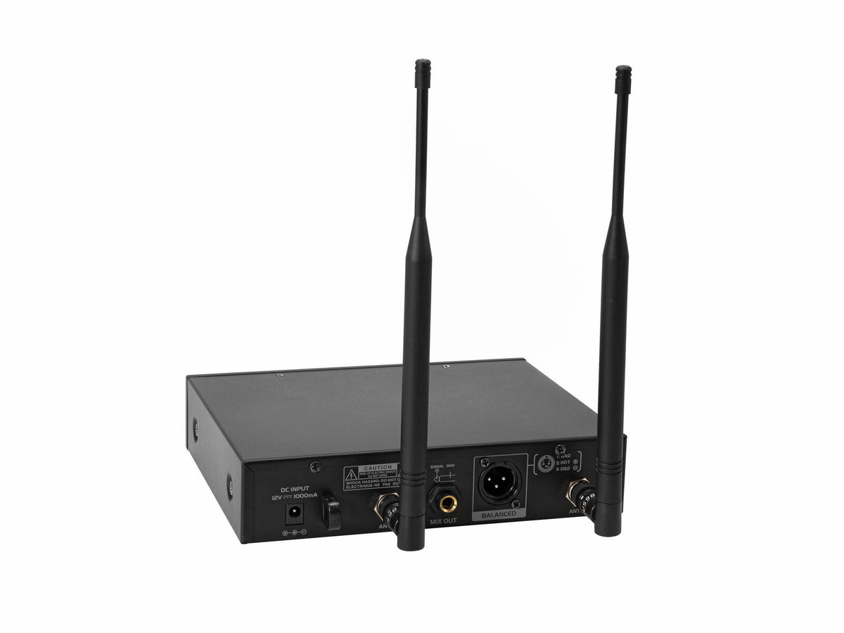 Omnitronic UHF-601 1-Kanal Funkmikrofon-System 520-554 MHz – Ansicht 4