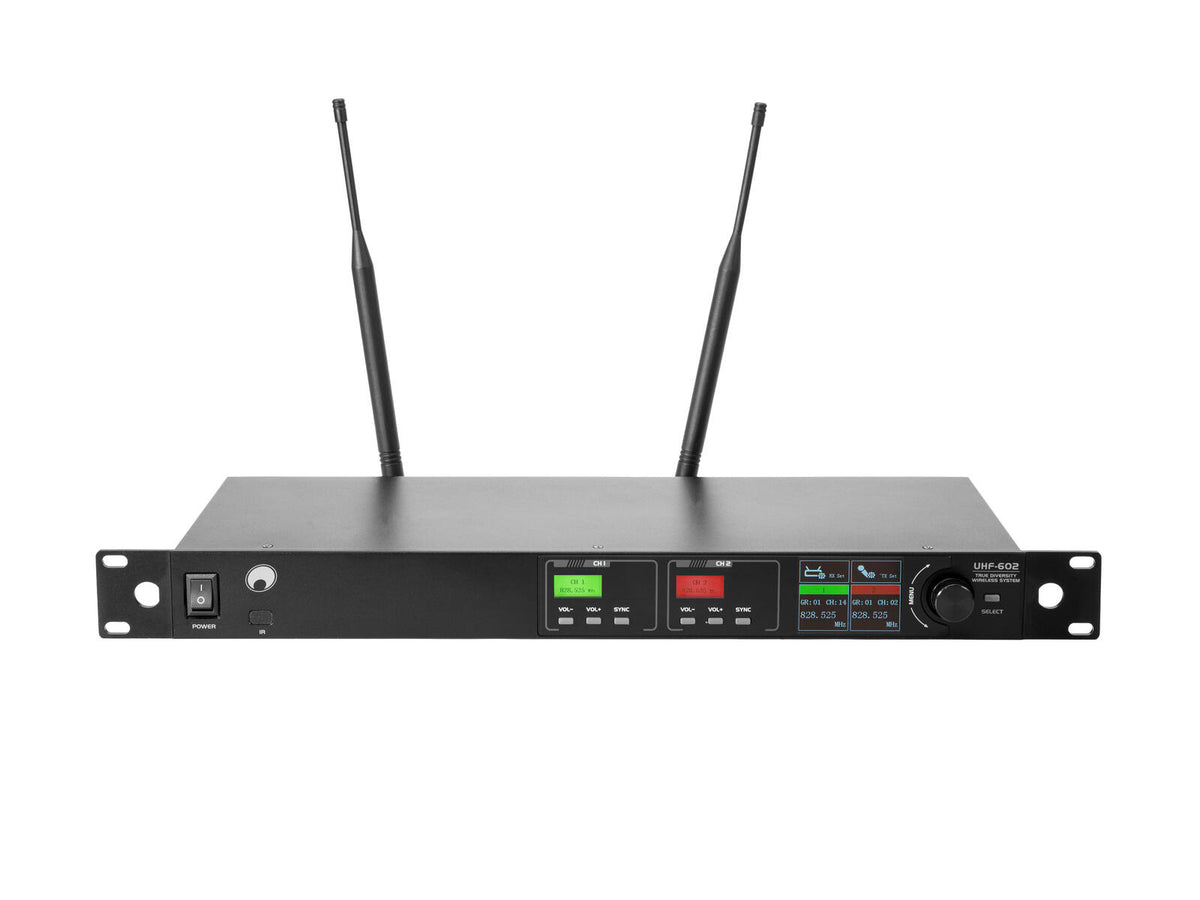 Omnitronic UHF-602 2-Kanal Funkmikrofon-System 520-554 MHz – Ansicht 7