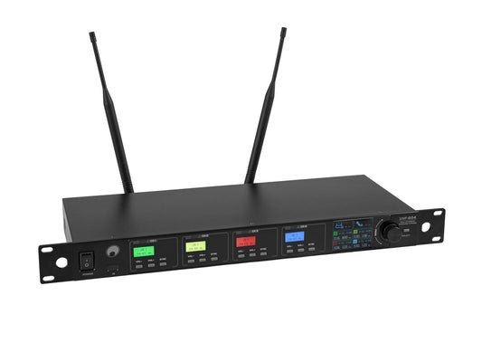Omnitronic UHF-604 4-Kanal Funkmikrofon-System 823-832/863-865 MHz – Ansicht 2