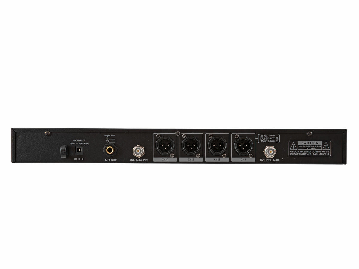 Omnitronic UHF-604 4-Kanal Funkmikrofon-System 520-554 MHz – Ansicht 4
